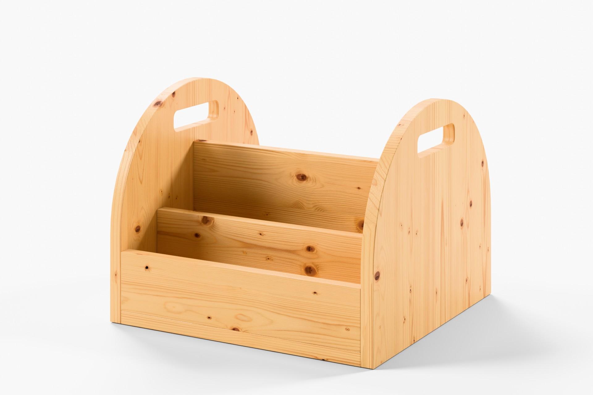Kinder Bücherkiste aus Massivholz