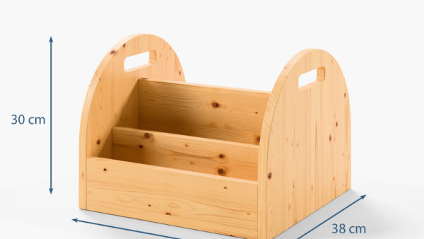 Bücherkiste Massivholz Maße